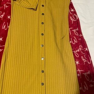 Say What? Sunny Yellow Ribbed Top